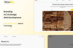 Company Profile Website and Product Catalog Development for Woody